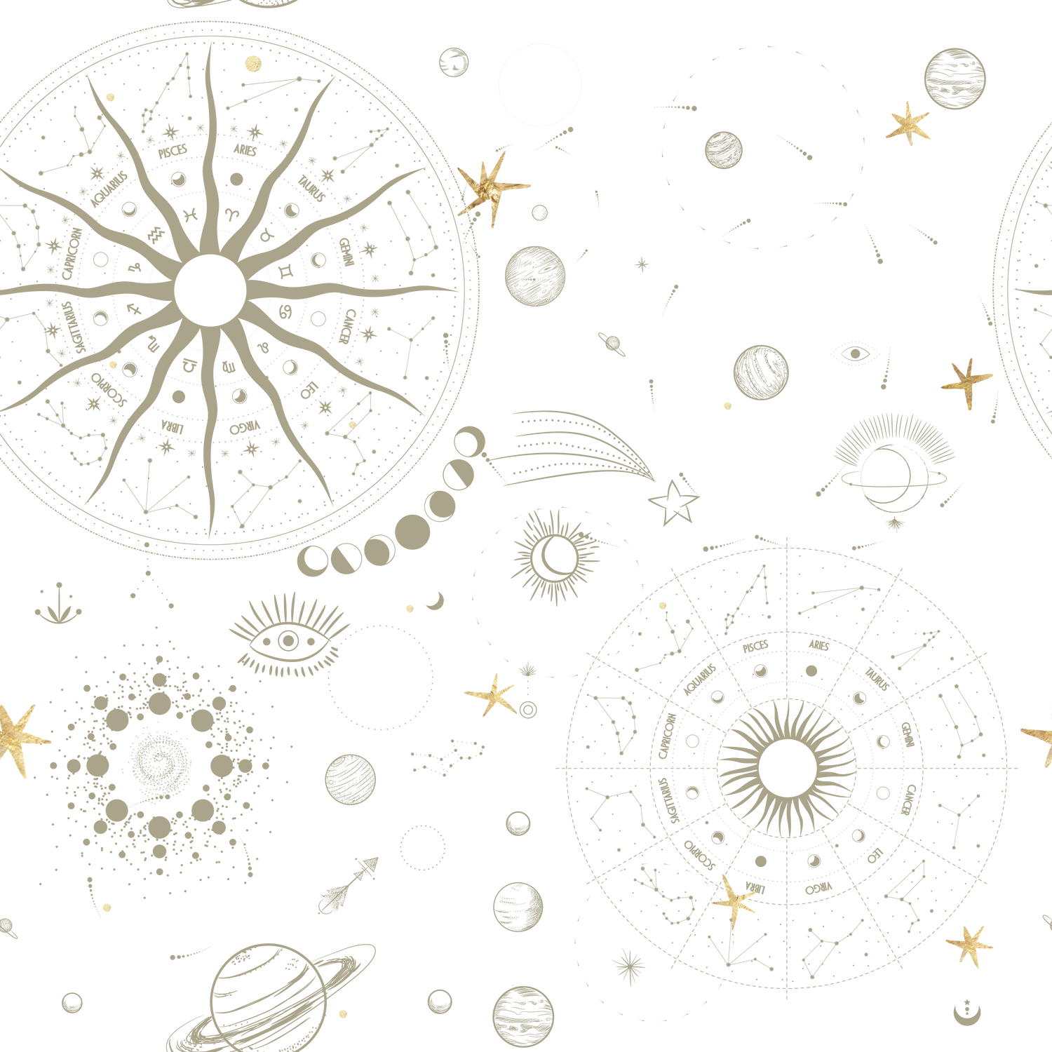 Seamless Astronomy Pattern